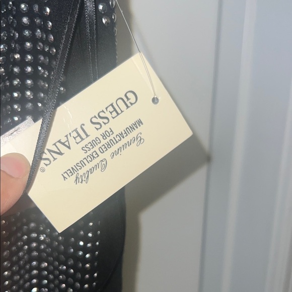 Guess Black and White Studded Tank Top - Picture 4 of 6